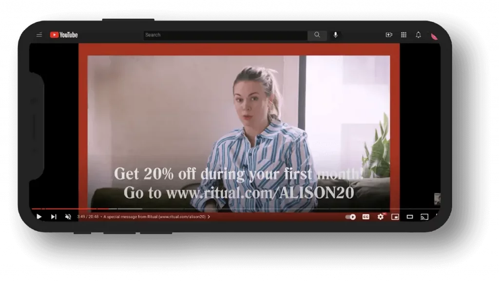 Video podcast marketing example from Alison Roman